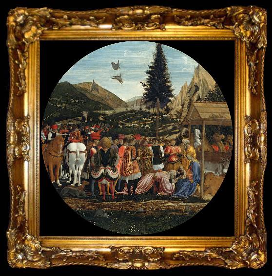 framed  DOMENICO VENEZIANO The Adoration of the Magi, ta009-2